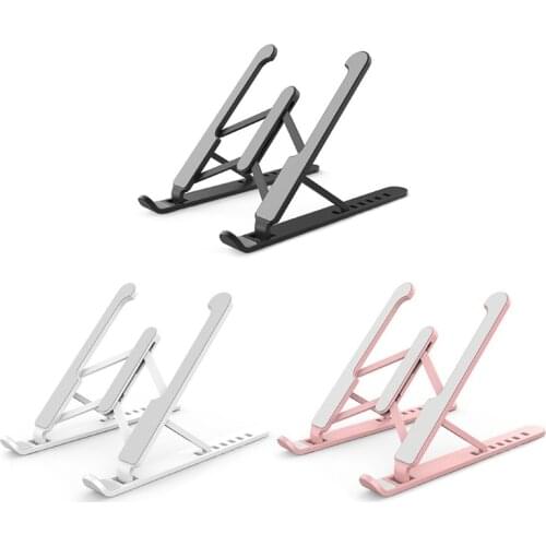 Foldable Laptop Stand Support Holder Riser 8 Gears Height Adjustable Notebook Cooling Stand for 11-17 inch Tablet PC