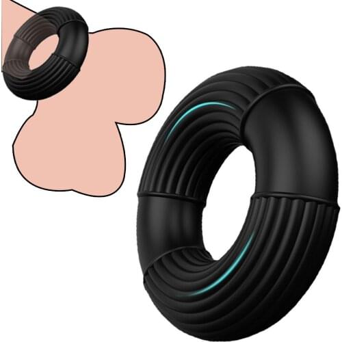 Silicone Penis Ring Delay Ejaculation Dick Enlarger Penis Enlargement Cock Ring on Men Sex Toys for Men Erection Sex Shop