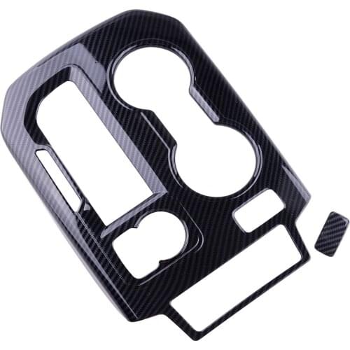 1 SET Car Print Interior Gear Shift Frame Cover Trim Moulding Bezel Plastic fit for Chevrolet Blazer 2019 2020 left hand Drive