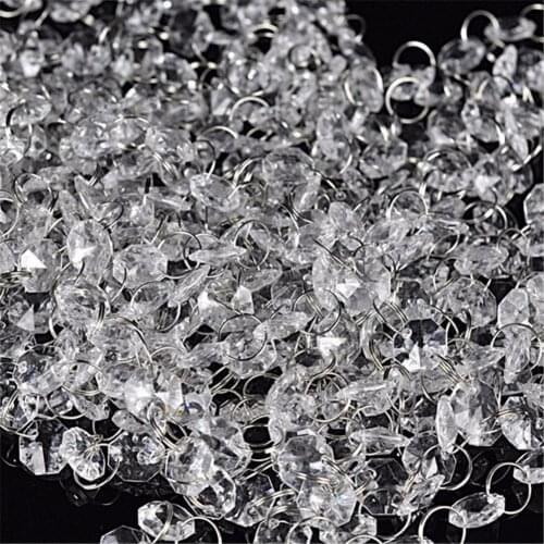 1Pc Hot wedding Decoration Supplies Transparent Octagonal Beads Road Wholesale Props Acrylic Lead Wedding Curtain Bead Bead W4R1