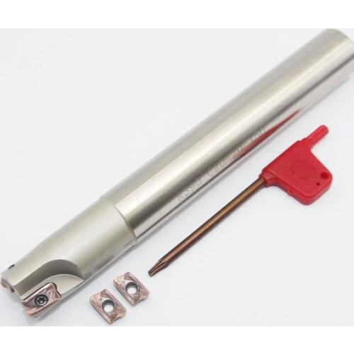 1pc R390 C20 20 150 Holder and 4pcs carbide insert R390 11T308M PM 1030 blade Square Shoulder Mill Roughing Pocket Tool Set