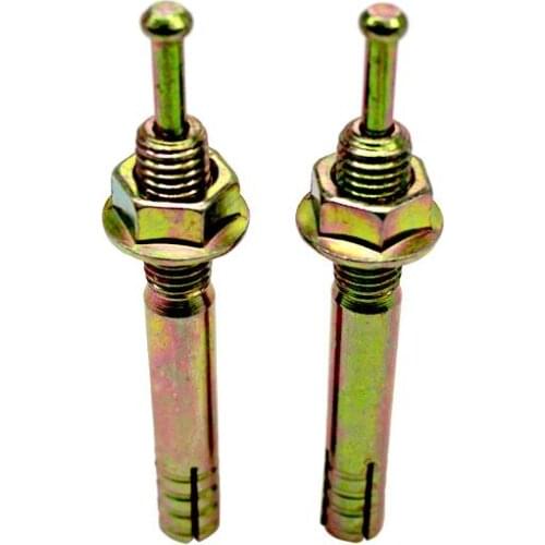 2pcs M6 M10 M12 expansion bolts powerful push-in movement high strength galvanized gecko beaten with bolts 45mm-200mm length