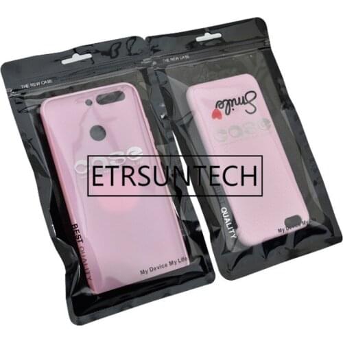 2000pcs/lot 12X21cm Plastic zipper Bag Cell Phone Accessories Mobile Phone Case Cover Packaging Package Bag for iPhone 7P 8Plus