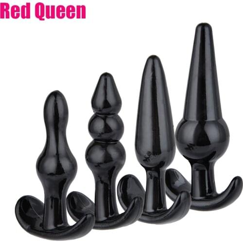 4pcs Set Anal Plug Beads G-Spot Massager Vaginal Anal Butt Plug Dildo Intimate Adult Sex Toys For Couples Sex Toys for Woman