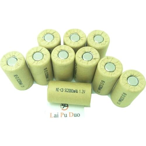LPD NI-CD SC 2000mah 1.2V 10A Rechargeable battery high power battery cell,power tool battery for makita & bosch & Hitachi