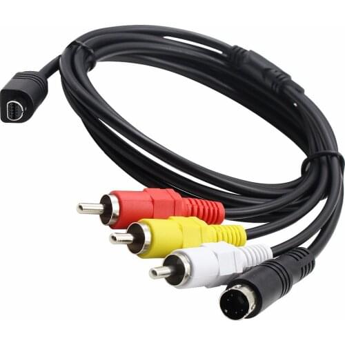 AV A/V TV Video Cable Cord Lead For Sony Camcorder Handycam DCR-SX40/e/l/r DCR-SX40/v/e/l DCR-SX41 DCR-SX44/e/l/r