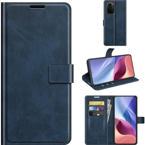Luxury PU Leather Flip Wallet Case for Xiaomi POCO F3 5G X3 NFC F 3 X 3 Pro Full Body Protective Phone Bag Cover