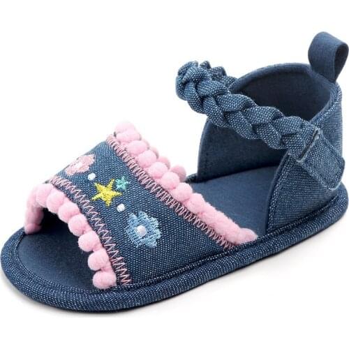 Baby toddler sandals soft bottom breathable non-slip shoes baby shoes wholesale first learning to walk girls XZ33