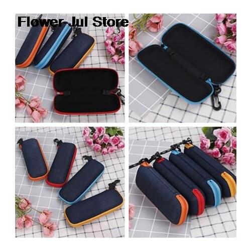 Glasses Box Denim Fabric Zipper Sunglasses Protection Container Creative Zipper Pencil Bag School Bag Stationery