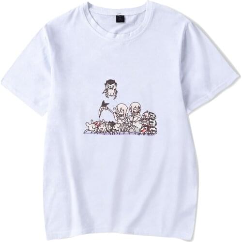 So I'm a Spider, So What? komoko Anime Kumo Desu ga, Nani ka? Men T-shirts Graphic Print Summer Tshirts Streetwear Harajuku