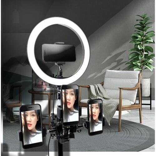 3200-5500K 10" 26cm LED Selfie Ring Light Dimmable Photography Light Studio Makeup Lamp For Camera/Studio/Phone Video & Tripod