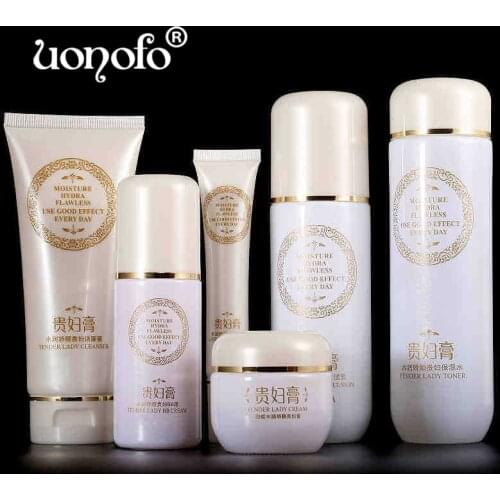 Korea Skin Care Set lady cleasner Face Toner Essence Eye Cream Lotion Anti-Aging Retinol Serum Facial Cleanser Cosmetics Kit