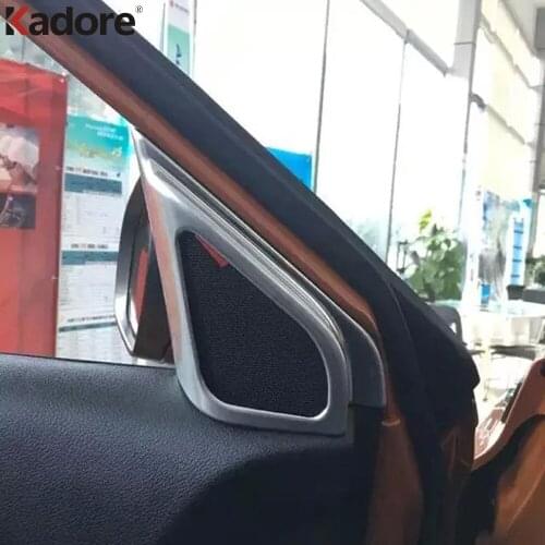 For Suzuki Vitara Escudo 2015 2016 2017 Matte Car Interior Front Window Triangle Speaker Frame Cover Trim Stickers Accessories