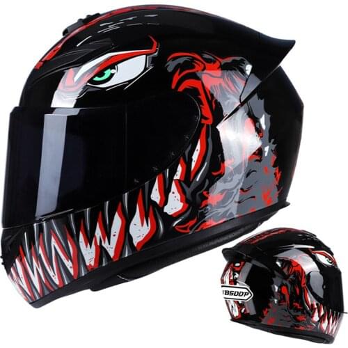 Moto Adult Racing Helmet Motorcycle Full Face Helmets Motocross Black Motorbike Street Touring Cool Rider Helmets