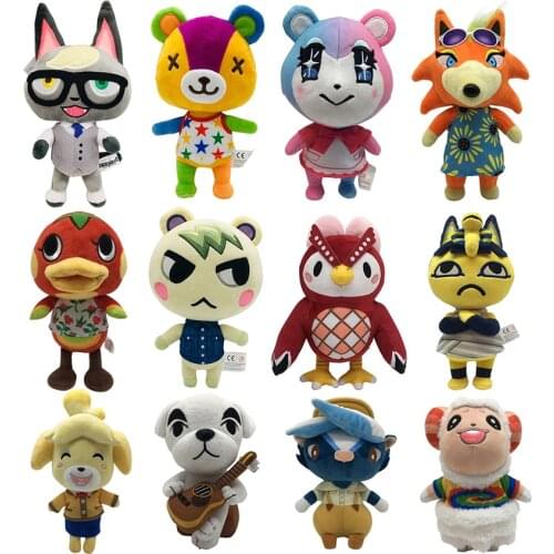 Anima Crossing Plush toy New Horizons Game Anima Crossing Amiib marshal Plush toy Doll Gifts for children NFC Plush toy