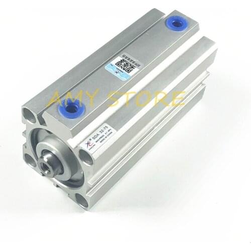 SDA series Pneumatic Compact Air Thin Cylinder Double Actings 16 20 25 32 40 50 63mm Bore 5 10 15 20 25 30 35 40 45 50mm Stroke