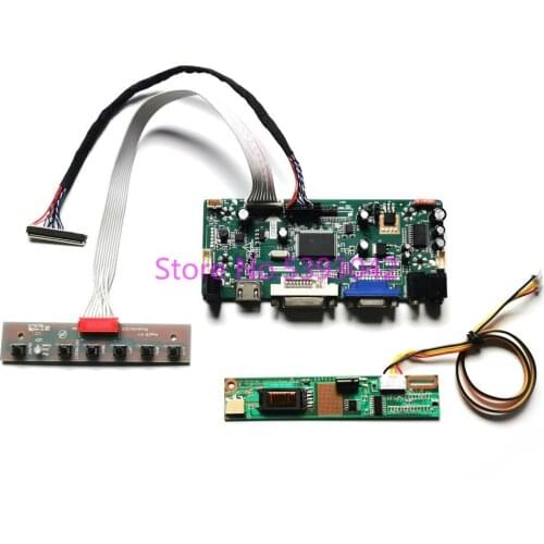 Fit LP154WX4 (TL)(A6)/(TL)(A8)/(TL)(A9)/(TL)(F1) LVDS 30Pin 1280*800 1CCFL 15.4" keyboard M.NT68676 LCD controller board DIY kit