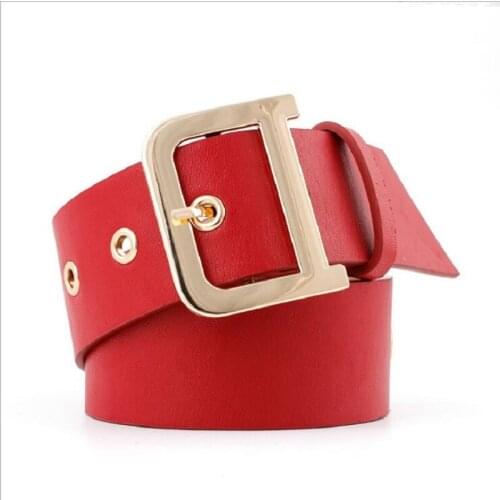 Metal Buckle Belt For Women Casual Wide Band Belts Trendy Buckle Womens Clothing Accessories Wide Ladies Belts Strap for Dress