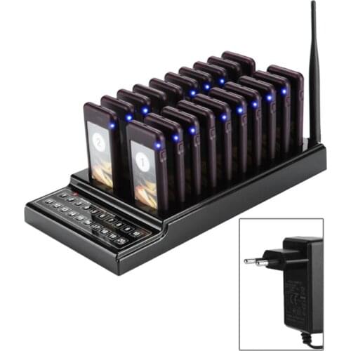 SU-68G Wireless Calling Pod System Restaurant Pager 20 Channels 1KM Waiter Pager Call Customer For Church Nursery Pagers