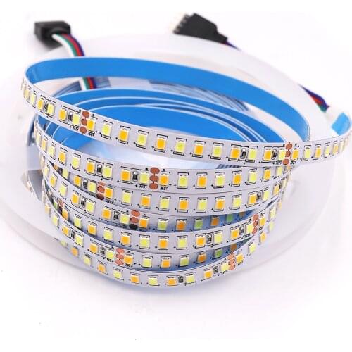 5M led strip 2835 SMD 24V CCT LED Light Strips 168LEDs/m IP20 Led Tape 8mm PCB Dimmable Led Ribbon Lamp home decoration Light
