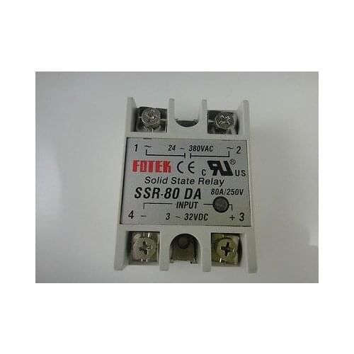 Solid State Relay SSR-80DA 80A 3-32VDC/24-380VAC