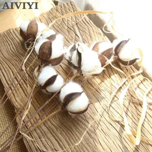59cm 1 head natural cotton branch artificial flower home wedding holiday party decoration DIY holding flower plant wall