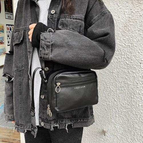 2020 ladies casual messenger bag Pu leather shoulder bag female travel mobile phone wallet girl messenger bag