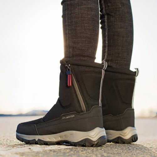 2021 Winter Boots Thickened Couple Snow Boots Plus Velvet Warm Outdoor Snow Shoes Men and Women Cotton Shoes