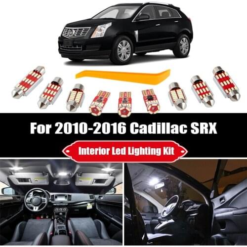 11pcs For 2007-2010 2011 2012 Lexus ES350 White Canbus LED Bulbs Interior Map Trunk Door Light Kit Vanity Mirror Plate Lamp