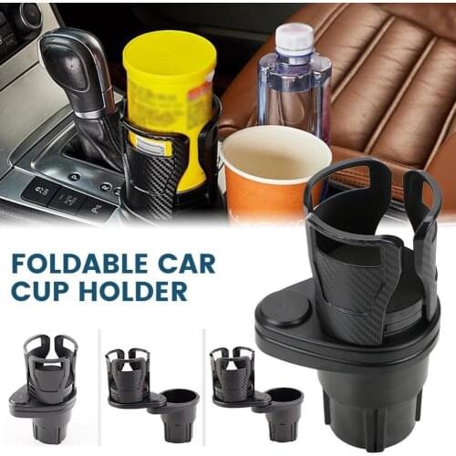 2 In 1 Vehicle-mounted Slip-proof Cup Holder 360 Degree Rotating Water Car Cup Holder Multifunctional Dual Houder Auto Accessory