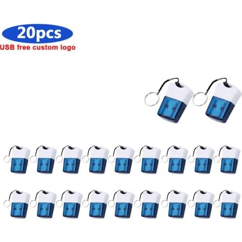 20pcs free logo usb mini metal flash drive 128gb 64GB 32GB 16GB pen drive u disk 8GB 4GB pendrive usb flash drive u disk gift