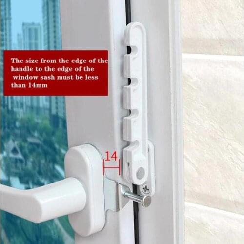 4 Adjustable Angles Wndows Limiter Latch Casement Window Stopper Child Safety Strap Lock Wind Brace Position Stoppers Artifact