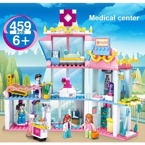 459pcs SLuban Central Hospit Serie Girl Building Blocks Have More Dolls Building Blocks Childrens Educational Toys for Childs