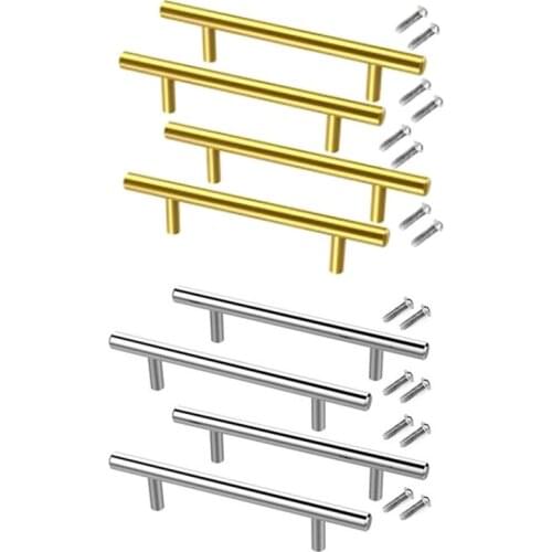 8PCS Tray Molds Handles Epoxy Tray Handles Hardware Stainless Steel For Silicone Serving Tray Handles, Silver & Gold