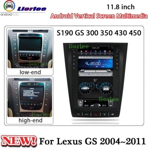 Car Tesla Android Head Unit For Lexus GS GS300 GS350 GS430 GS450 GS460 2004~2011 Radio Multimedia Stereo Carplay GPS Navigation