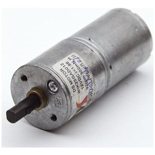 All metal Gear Motor 25MM DC12V 92RPM /6V 45RPM Motor 370dc gear motor Powerful High Torque Gear Box Motor