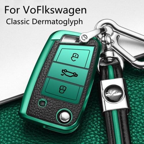 For Volkswagen Tayron T-Roc Tiguan L Lavida Plus Tharu Lamando Car Key Case Cover Shell Bag
