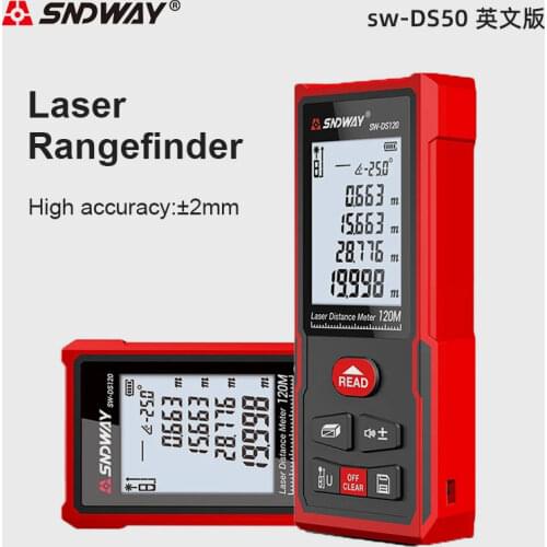 SNDWAY New Smart Laser Rangefinder Laser Distance Meter Electronic Roulette Digital Ruler Trena Laser Tape Measure Range Finder