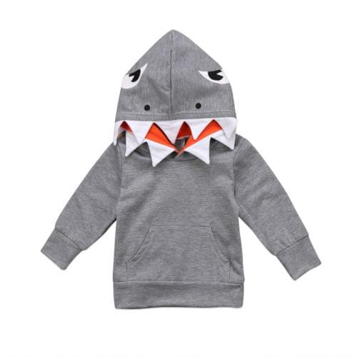 Toddler Kids Baby Boy Hoodies Hat Hooded Tops Long Sleeve Hoodie Pocket Sweatshirts Outerwear Casual Kids Clothes 1-6T