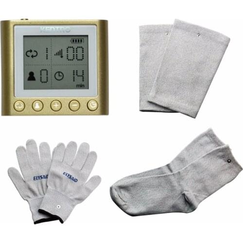 Electrical Stimulator Full Body Relax Tens Muscle Massager Pulse Acupuncture Therapy Massage Device With Glove Sock Kneepads
