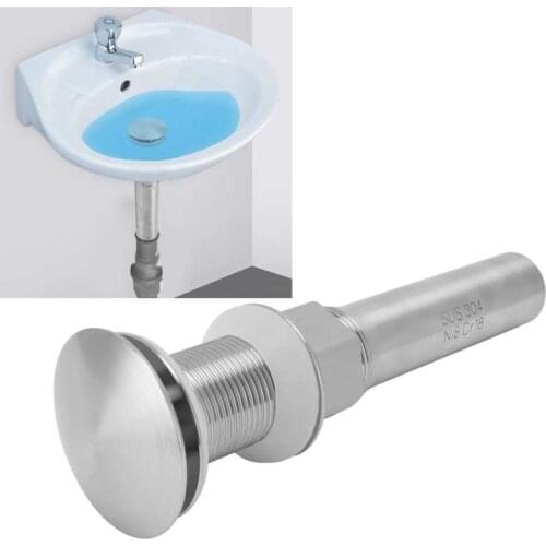 Stainless Steel Popup Bounce Bathroom Sink Drain Hair Strainer Waste Hair Stopper Filter for Home Bathroom Faucet Accessories