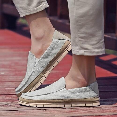 Mens summer breathable casual shoes retro mens casual canvas shoes fashion mens outdoor shoes large size кроссовки мужские 45