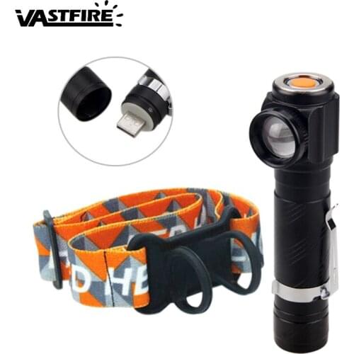 18650 Camping Headlamp 1000 Lumens 4 modes Zoom Focus T6 Right Angle Light Outdoor Multifunctional focusing headlight
