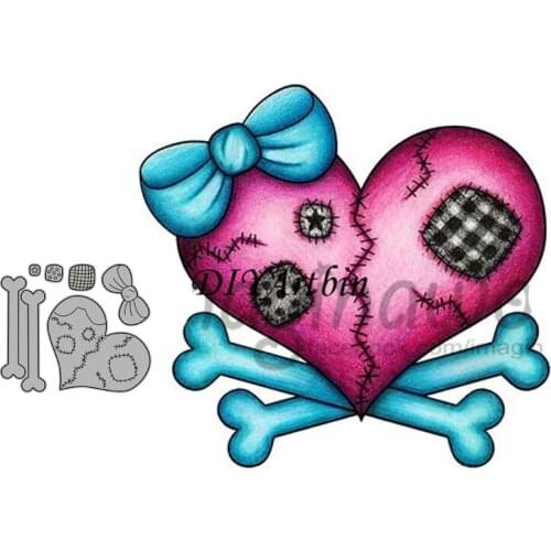 Halloween Skull Heart Valentine new design christmas 2020 metal cutting dies Trick-or-Treat card making DIY Paper Craft