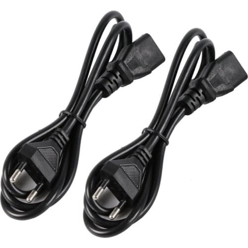 New EU/US Plug AC Power Supply Adapter Cord Cable Lead 3-Prong for Laptop Charger Power Cords