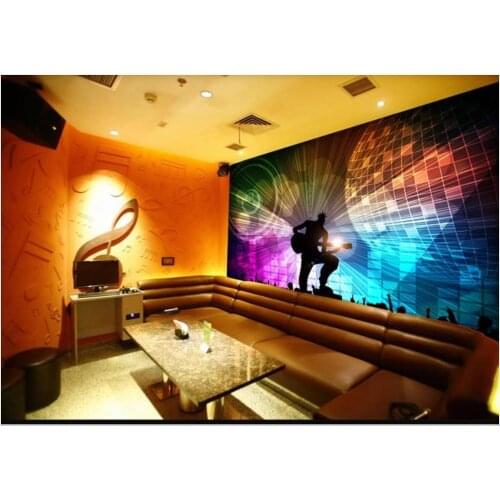 Custom photo wallpaper 3d mural wallpaper for walls 3 d Trendy colorful bar KTV painting sofa background wall papers decoration