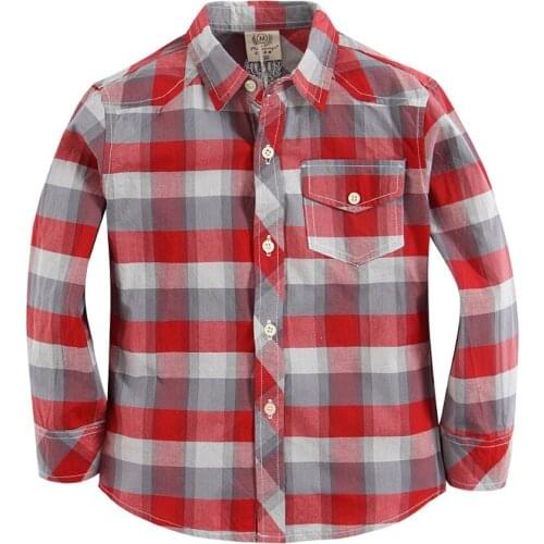 Toddler boy shirt long sleeve washed cotton 100% 151107