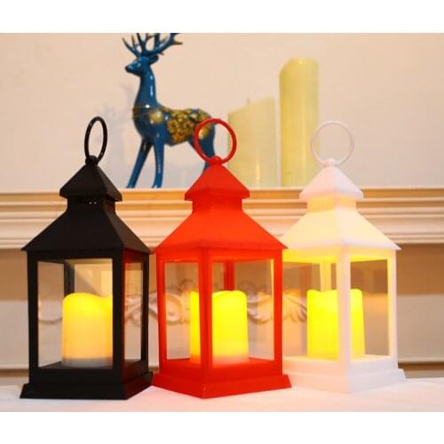 LED Candle Lantern Christmas Party Home Decoration Home Shop Prop Hanging Lantern Flameless Oil Lamp Simulation Candles