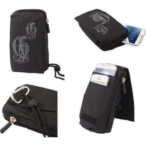 Multi-purpose case with various compartments for Belt and carabiner for Cubot King Kong CS (2020)