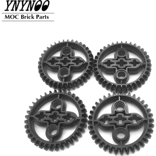 10Pcs/lot High-Tech Gear 36 Tooth Double Bevel MOC Building Blocks Bricks DIY Toys Parts fit for Element 4255563 Technical Gears